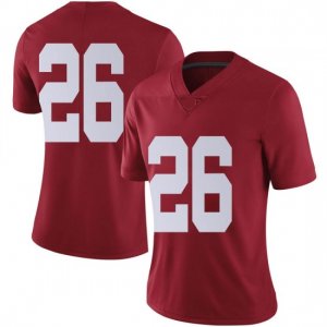 NCAA Women's Alabama Crimson Tide #26 Marcus Banks Stitched College Nike Authentic No Name Crimson Football Jersey JA17E32RM